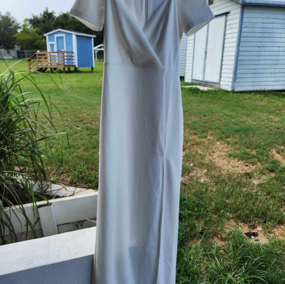 Lulu white evening gown p2p 16 Box D